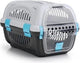 Beeztees Nashorn – Katzenreisekorb – Graublau – 51 x 34,5 x 33 cm