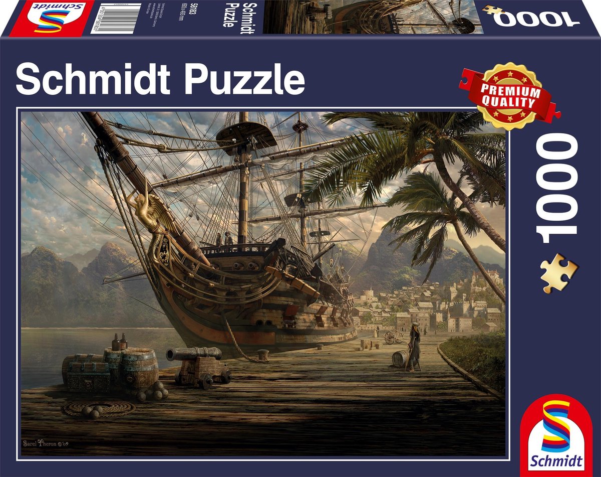 Schmidt Puzzle Schiff vor Anker - 1000 Teile - ab 12 Jahren