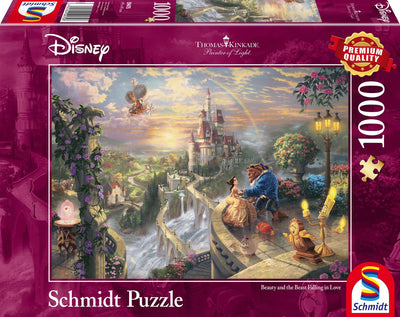 Schmidt Disney Puzzle Die Schöne und das Biest, 1000-teiliges Puzzle.