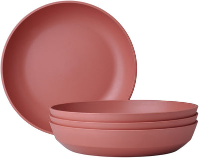Mepal tiefer Teller Silueta – 4 Stück – Speiseteller – Vivid Mauve