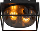 Enzo Deckenleuchte | Griffin 2x E27 schwarz rauchig IP44 - 4803010