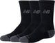 New Balance Youth Active Crew Socken 3er-Pack Unisex-Sportsocken – Schwarz