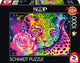 Schmidt - Puzzle - Neon-Regenbogen-Leopard - Sheena-Hecht - 1000 Teile - Erwachsene - ab 12 Jahren