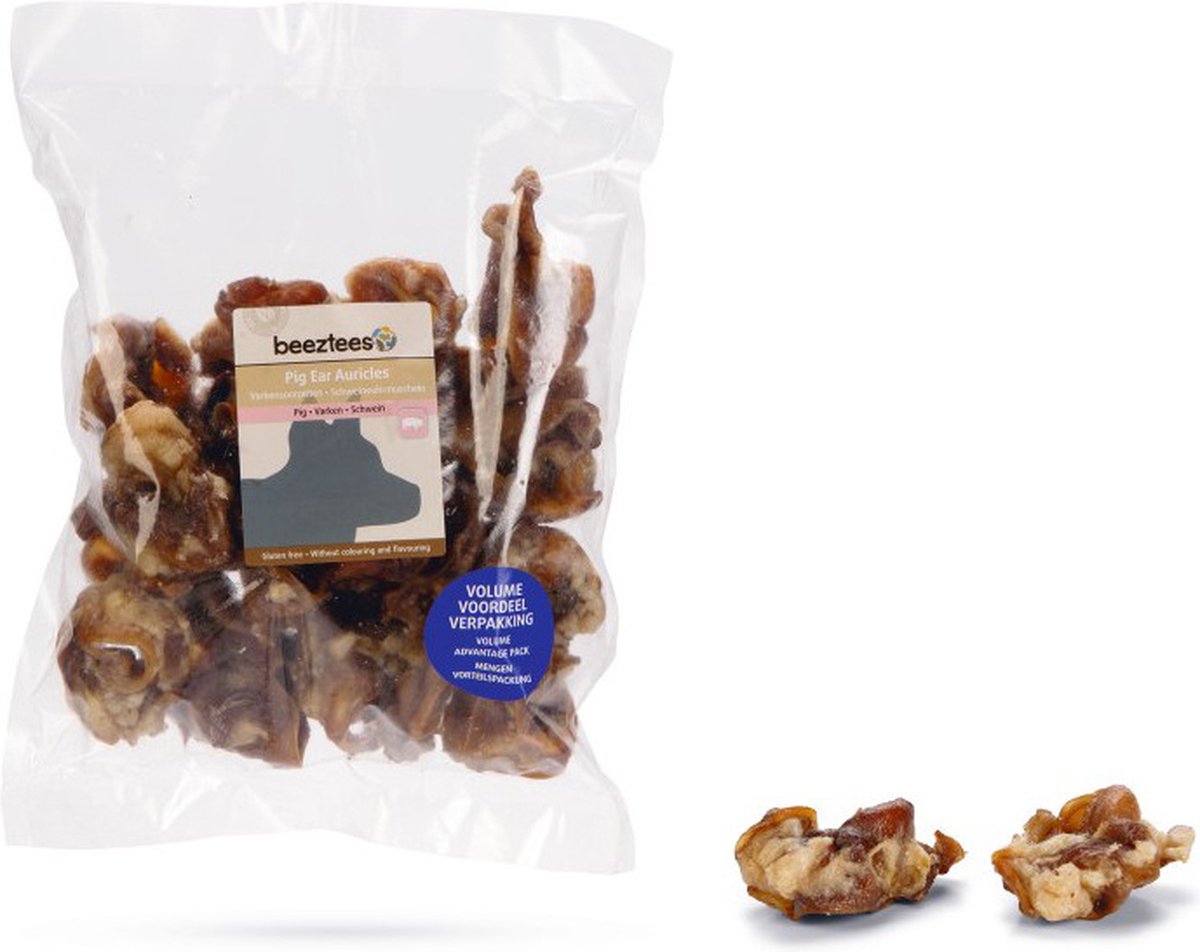Beeztees Schweineohrkerne – natürlich – Hundesnack – Vorteilspackung – 520 Gramm