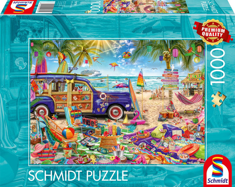 Schmidt - Puzzle - Sonnenausflug am Strand - 1000 Teile - Erwachsene - ab 12 Jahren