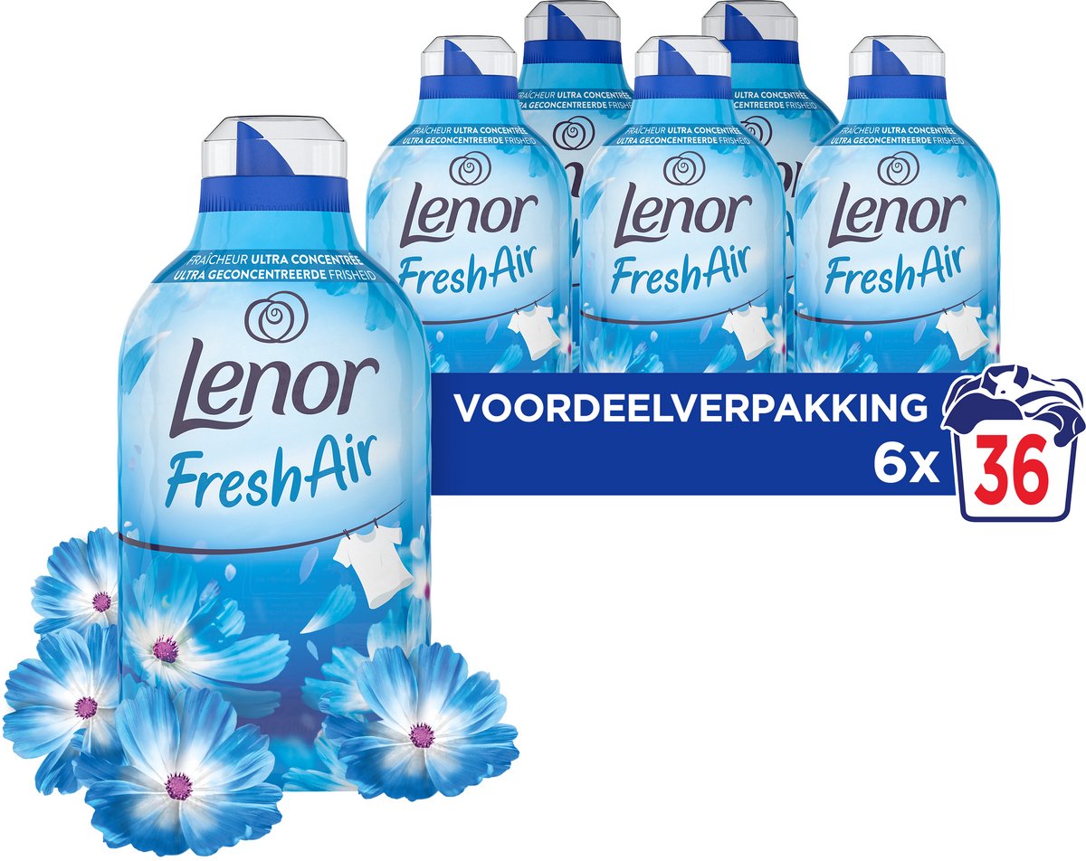 Lenor Fresh Air Weichspüler Morning Fresh – 6 x 36 Wäschen