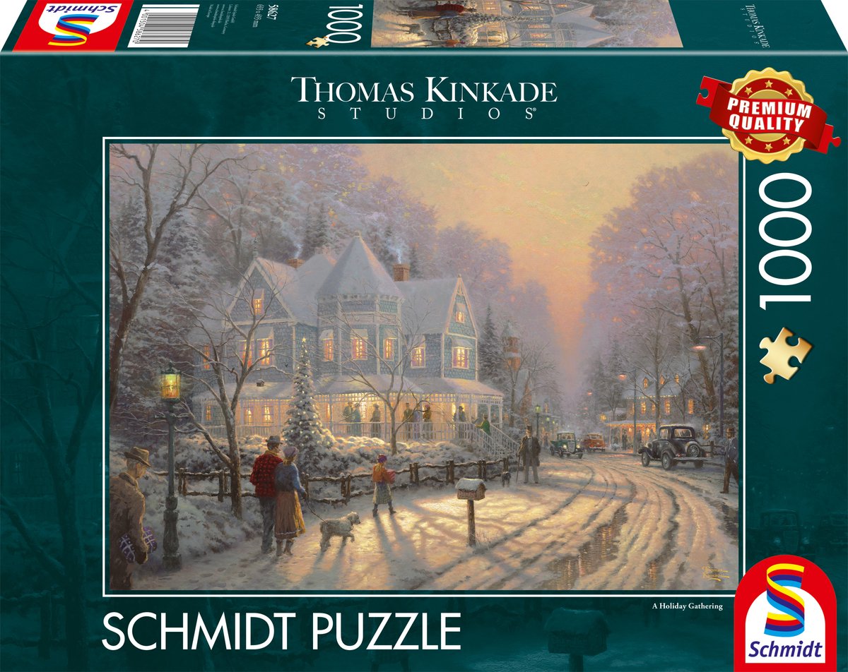 Schmidt - Puzzle - Festliche Weihnachten - Thomas Kinkade - 1000 Teile - Erwachsene - ab 12 Jahren