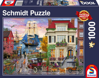 Schmidt - Puzzle - Schiff im Hafen - 1000 Teile - Erwachsene - ab 12 Jahren