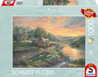 Schmidt – Puzzle – Dawn in Emerald Valley – Thomas Kinkade Studios – 1000 Teile – Erwachsene – ab 12 Jahren