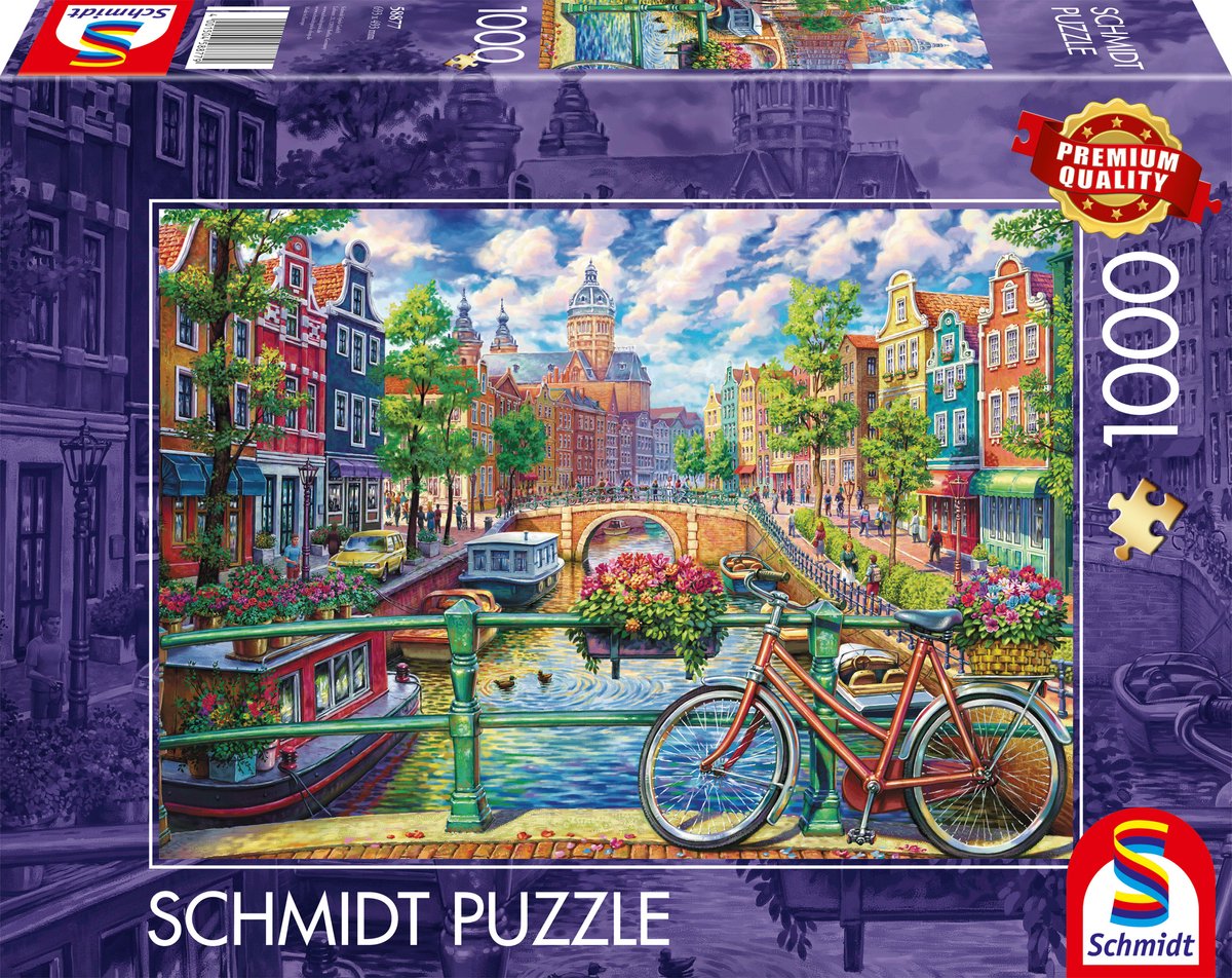 Schmidt-Puzzle - Amsterdamer Grachtenpracht - 1000 Teile.