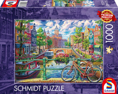 Schmidt-Puzzle - Amsterdamer Grachtenpracht - 1000 Teile.