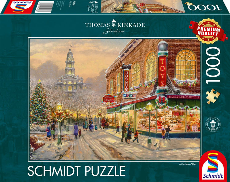 Schmidt – Puzzle – Ein Weihnachtswunsch – Thomas Kinkade Studios – 1000 Teile – Erwachsene – ab 12 Jahren