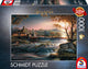 Schmidt – Puzzle – Lichter in der Wildnis – Terry Redlin – 1000 Teile – Erwachsene – ab 12 Jahren