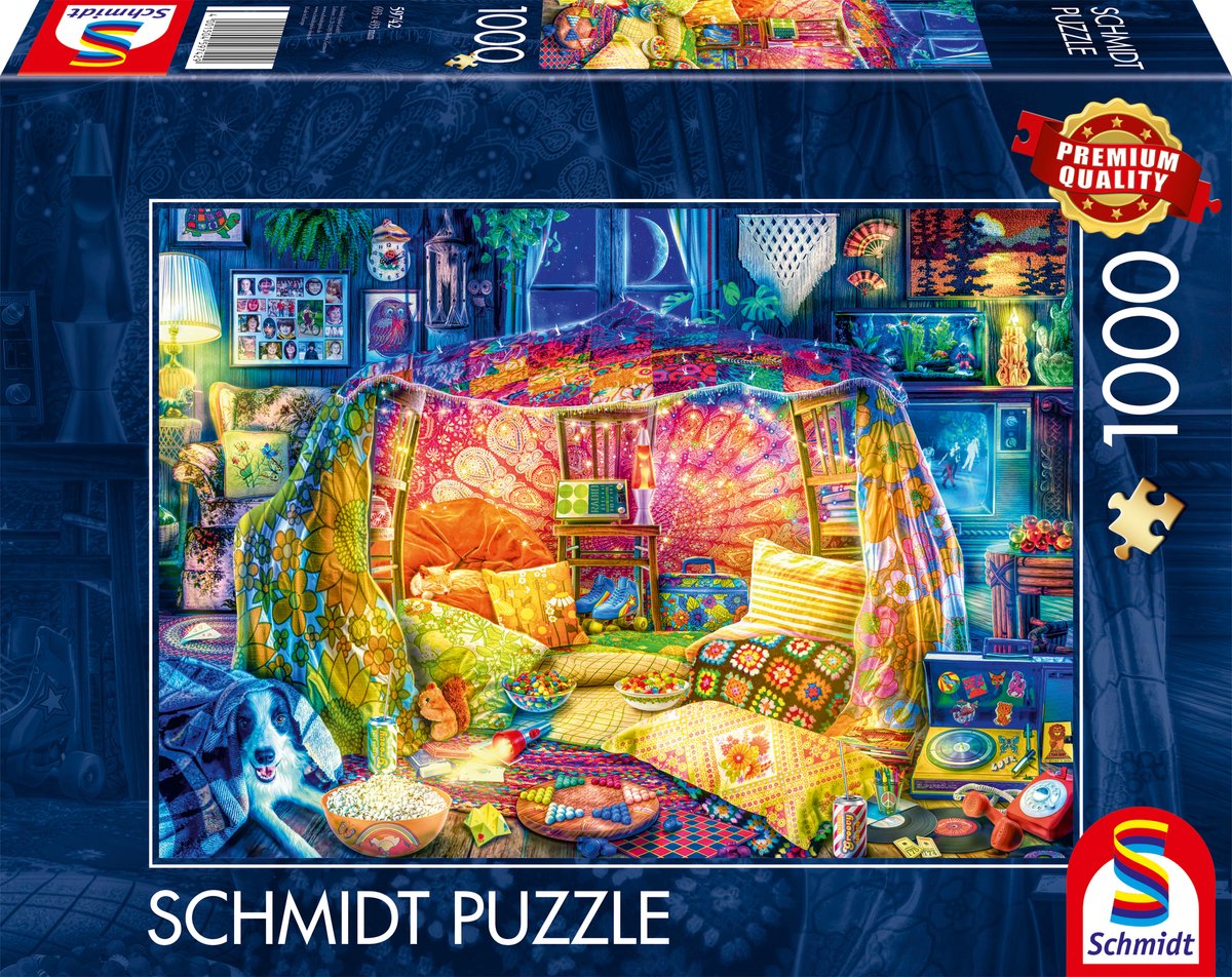Schmidt - Puzzle - Kuschelige Höhle - 1000 Teile - Erwachsene - ab 12 Jahren
