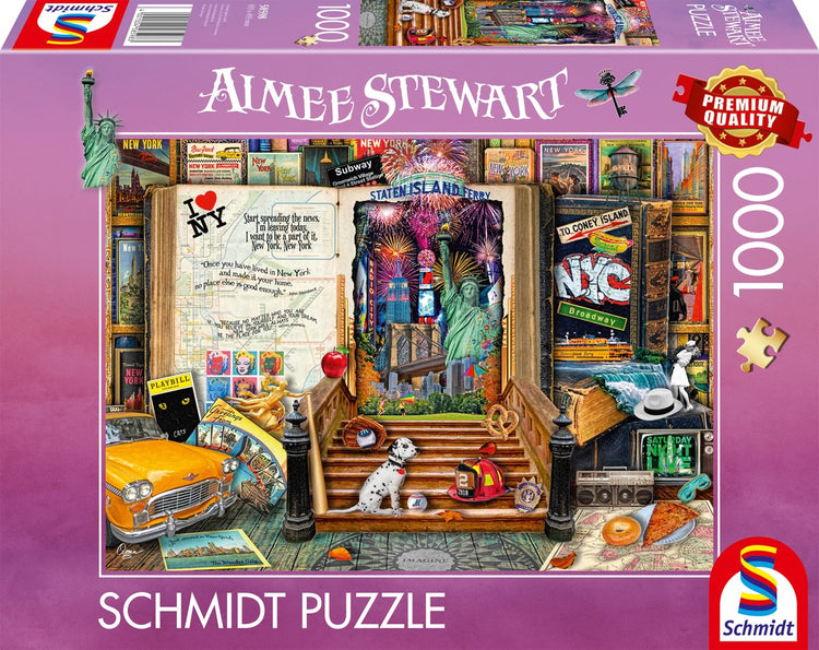 Schmidt – Puzzle – Souvenir, Erinnerungen an New York – Aimee Stewart – 1000 Teile – Erwachsene – ab 12 Jahren
