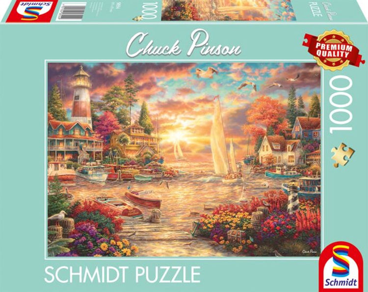 999Games Schmidt-Puzzle – Chuck Pinson, Lakeside Morning, 1000 Teile