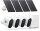 Aosu Solarcam-System max – 4 Sicherheitskameras – 2k-Auflösung – Solarenergie – kabellos – 32 GB