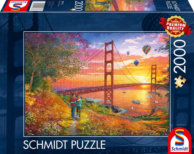 Schmidt - Puzzle - Walk to the Golden Gate Bridge - 2000 Teile - Erwachsene - ab 14 Jahren