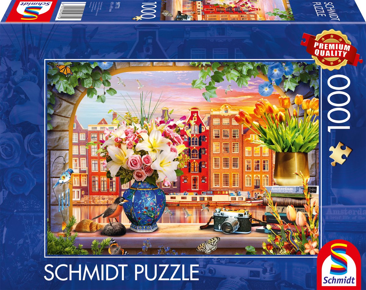 Schmidt - Puzzle - Besuch in Amsterdam - 1000 Teile - Erwachsene - ab 12 Jahren
