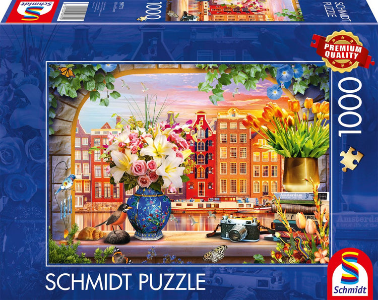 Schmidt - Puzzle - Besuch in Amsterdam - 1000 Teile - Erwachsene - ab 12 Jahren