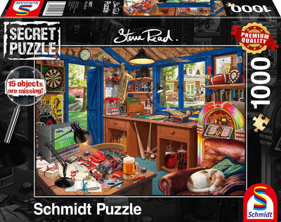 Schmidt Puzzle die Werkstatt – 1000 Teile Puzzle für Erwachsene.