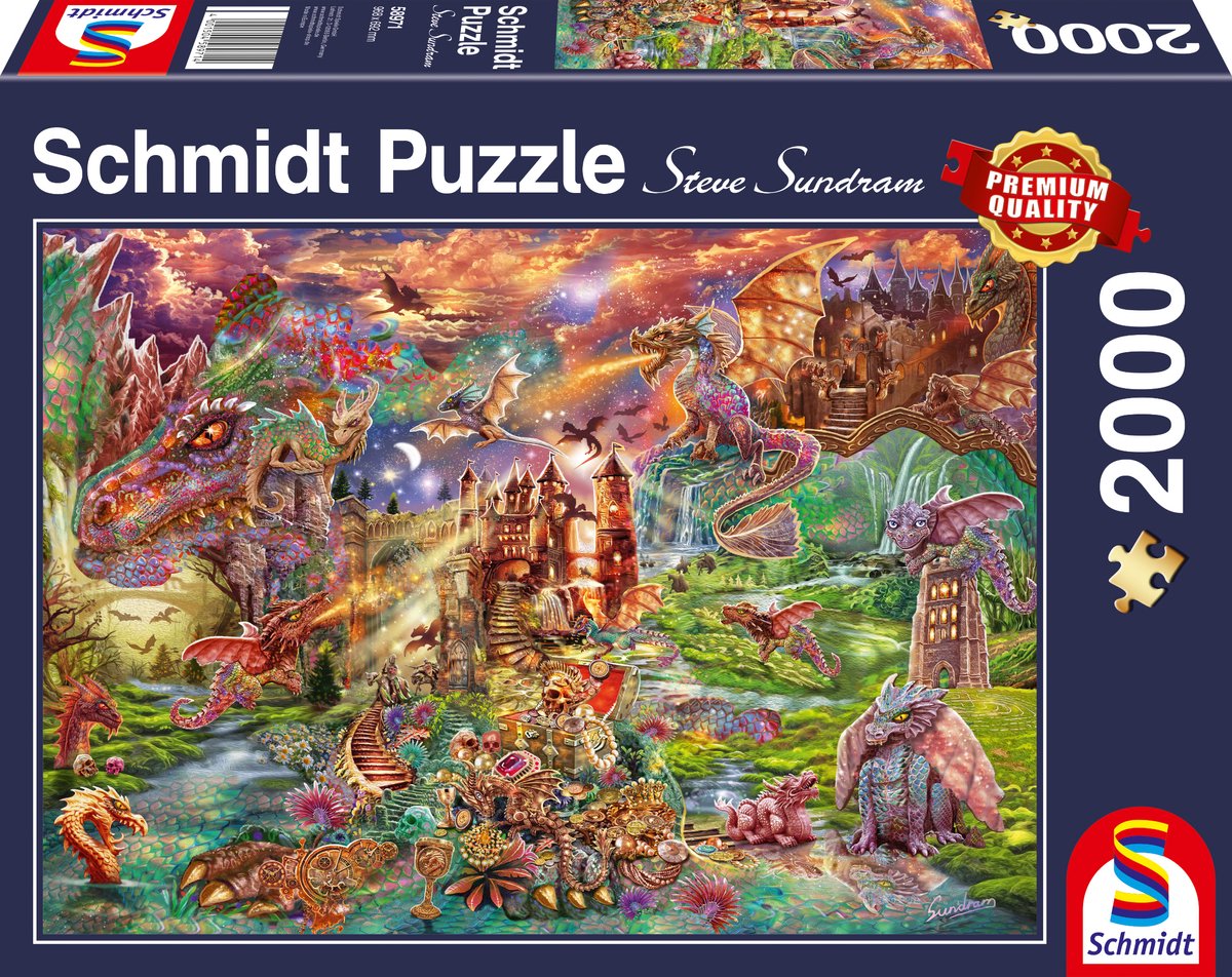 Schmidt - Puzzle - Der Schatz der Drachen - 2000 Teile - Erwachsene - ab 14 Jahren