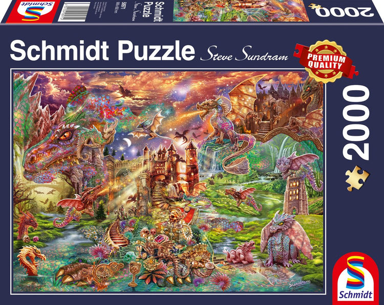 Schmidt - Puzzle - Der Schatz der Drachen - 2000 Teile - Erwachsene - ab 14 Jahren