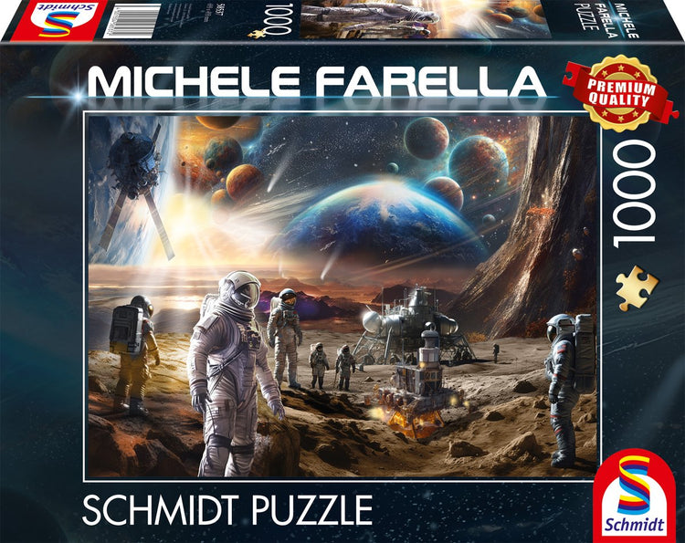 Schmidt – Puzzle – Unendliche Welten, Weltraummissionen – Michele Farella – 1000 Teile – Erwachsene – ab 12 Jahren