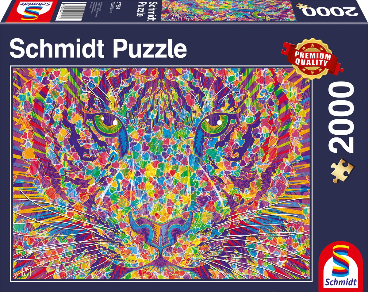 Schmidt - Puzzle - Wild im Herzen, Tiger - 2000 Teile - Erwachsene - ab 14 Jahren