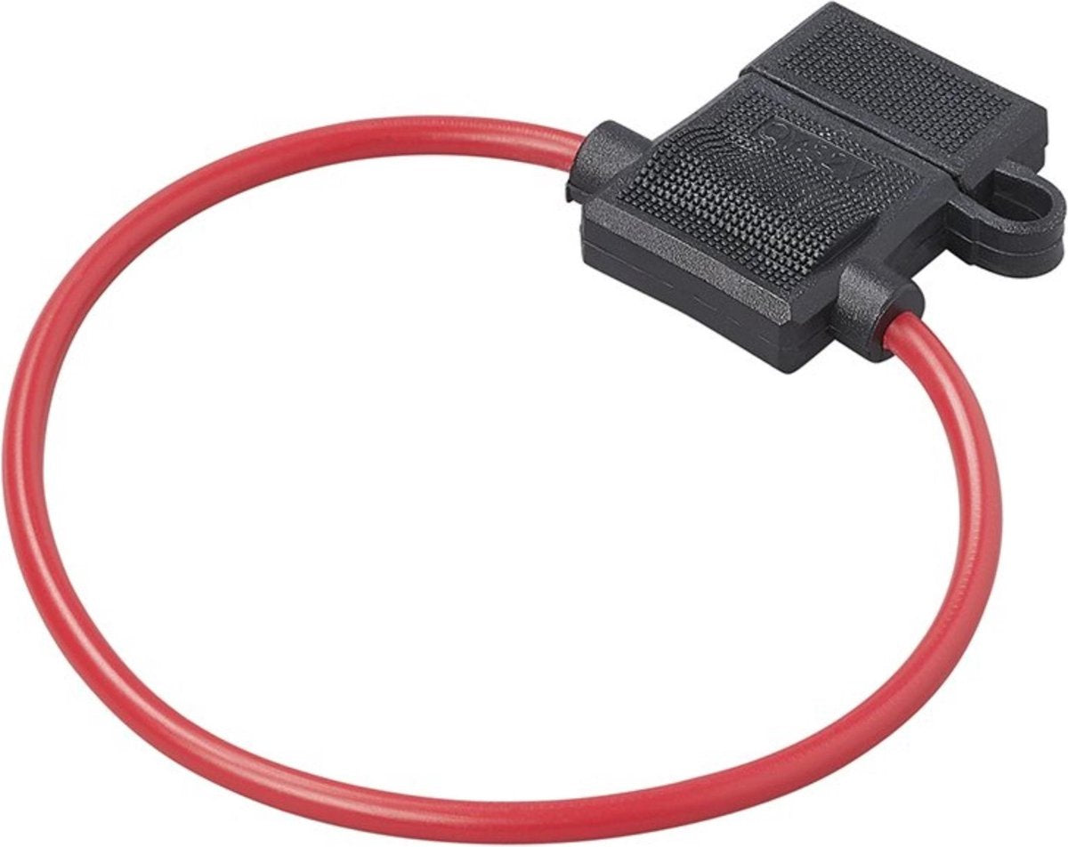 Kompakter Inline-Sicherungshalter von Proplus – Drahtdurchmesser 2 mm² – geeignet für Standard-Flachsicherungen