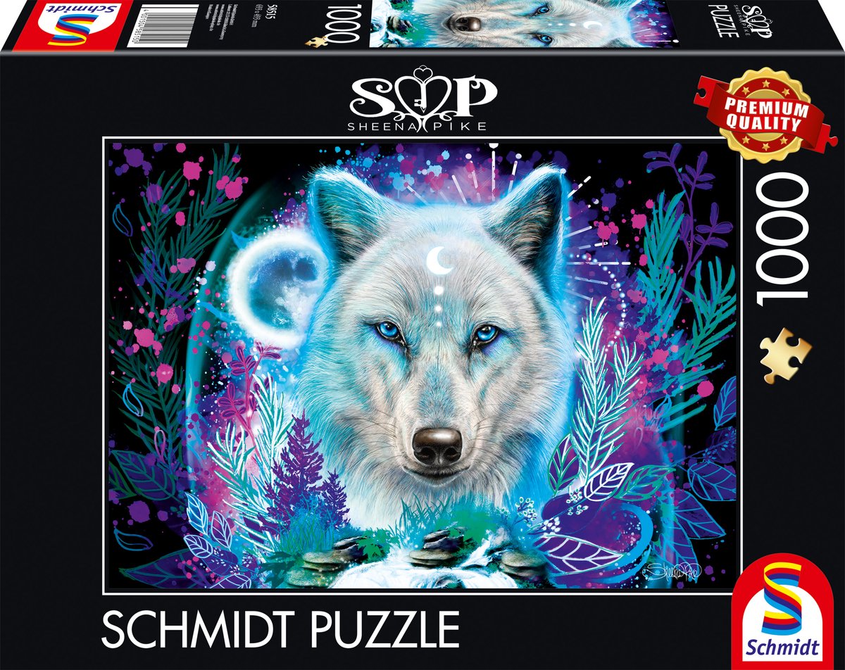 Schmidt - Puzzle - Neon-Polarwolf - Sheena Pike - 1000 Teile - Erwachsene - ab 12 Jahren