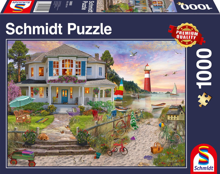 Schmidt - Puzzle - Das Strandhaus - 1000 Teile - Erwachsene - ab 12 Jahren