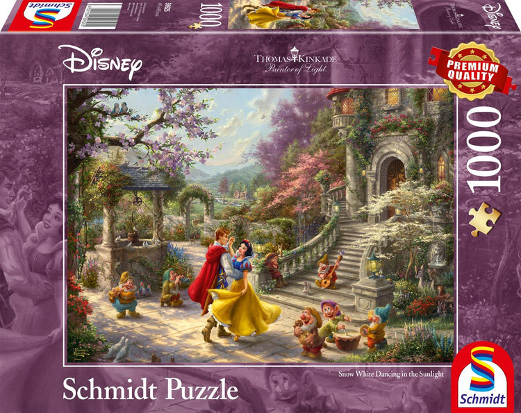 Schmidt – Puzzle – Disney, Schneewittchen, Tanz mit dem Prinzen – Thomas Kinkade Studios – 1000 Teile – Erwachsene – ab 12 Jahren