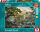 Schmidt – Puzzle – Disney, das Dschungelbuch – Thomas Kinkade Studios – 1000 Teile – Erwachsene – ab 12 Jahren