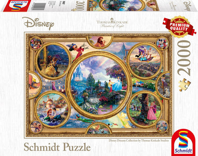 Schmidt – Puzzle – Disney, Dreams Collection – Thomas Kinkade Studios – 2000 Teile – Erwachsene – ab 14 Jahren
