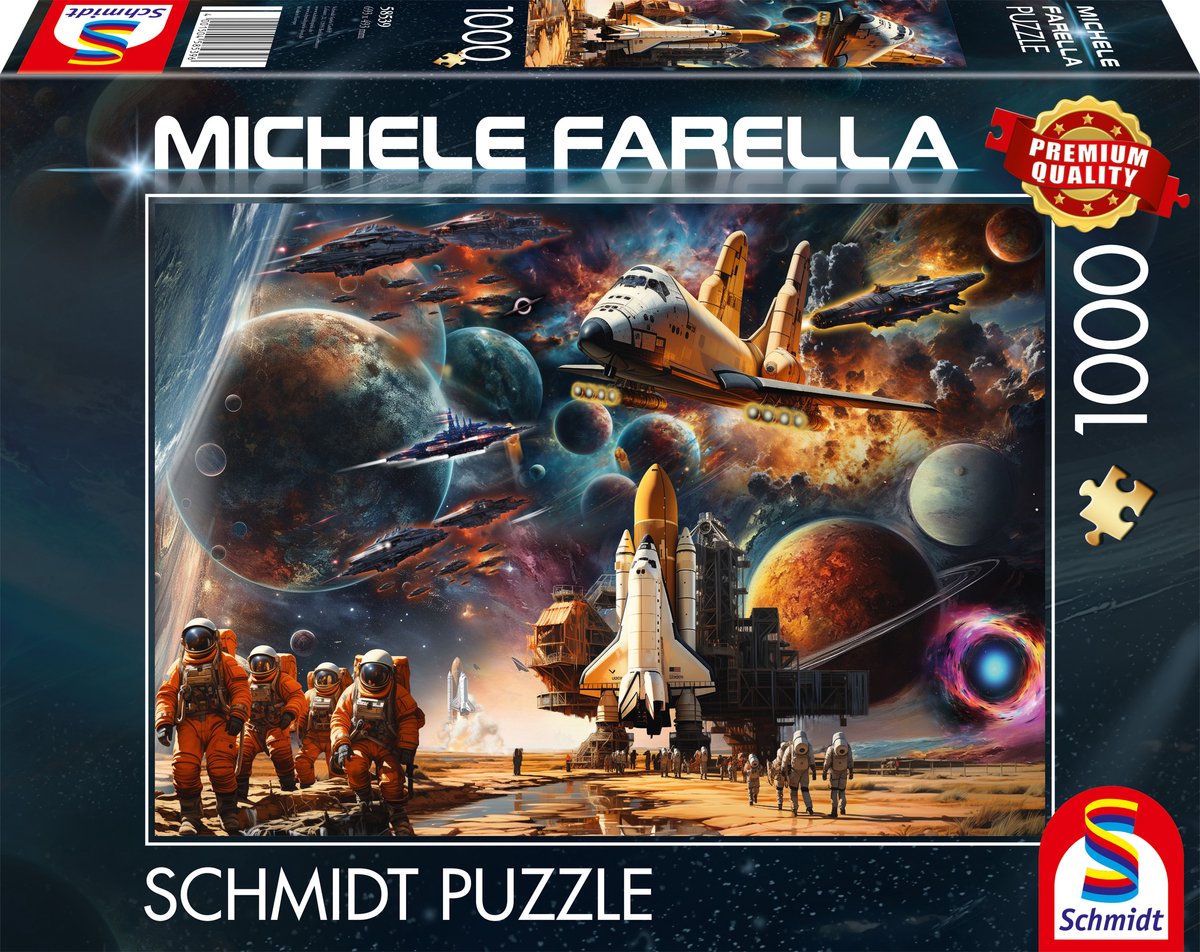 Schmidt - Puzzle - Faszination Raumfahrt, Reise zu fernen Galaxien - Michele Farella - 1000 Teile - Erwachsene - ab 12 Jahren