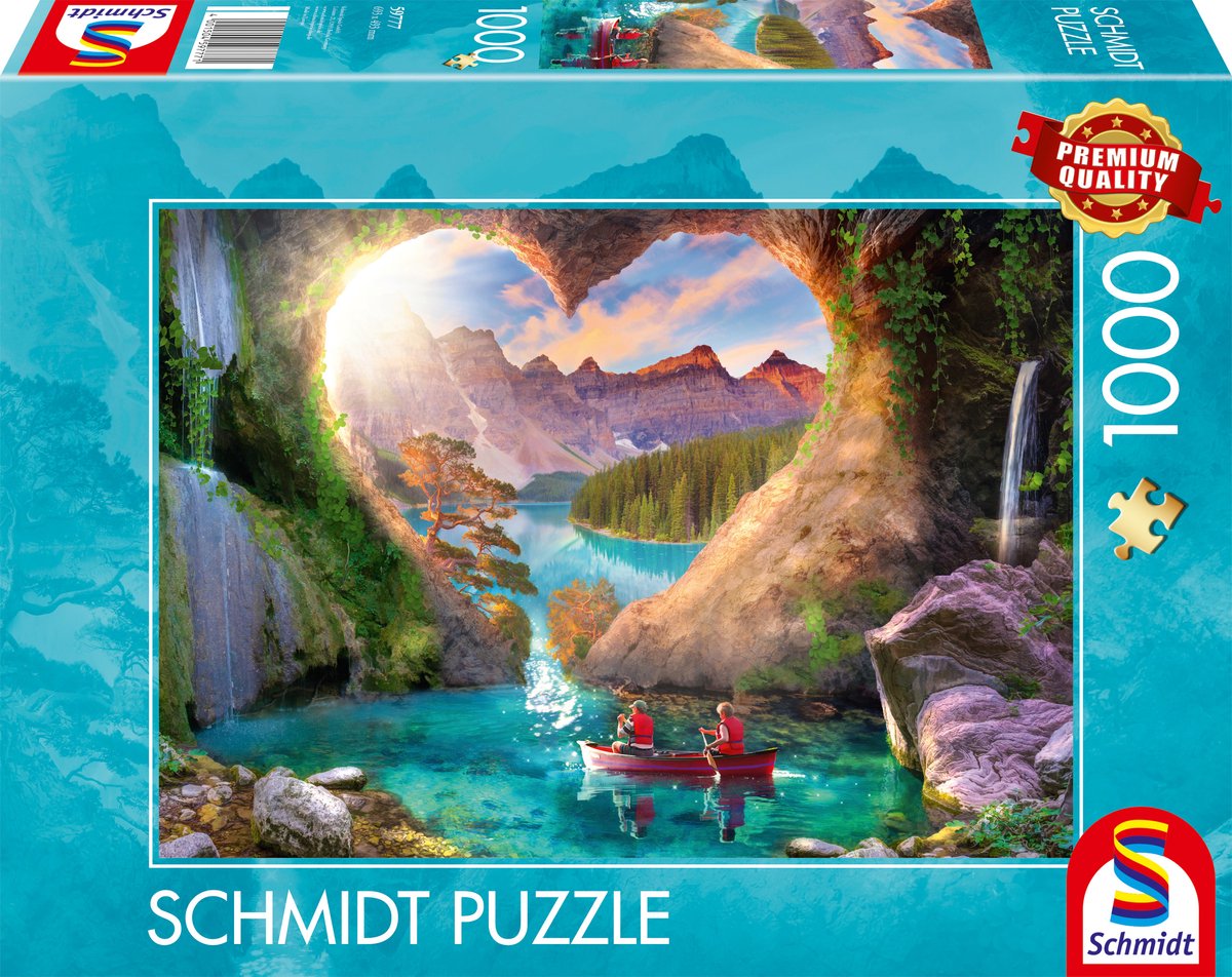 Schmidt - Puzzle - Ansicht mit Herz - 1000 Teile - Erwachsene - ab 12 Jahren