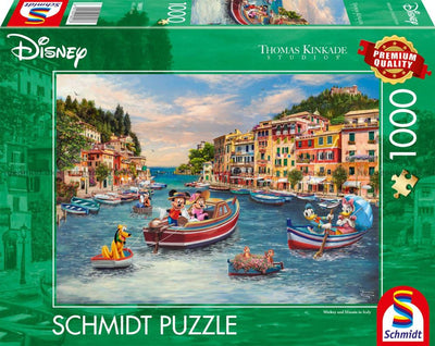 Schmidt-Stück – Thomas Kinkade Studios – Disney Mickey und Minnie in Italien, 1000 Teile