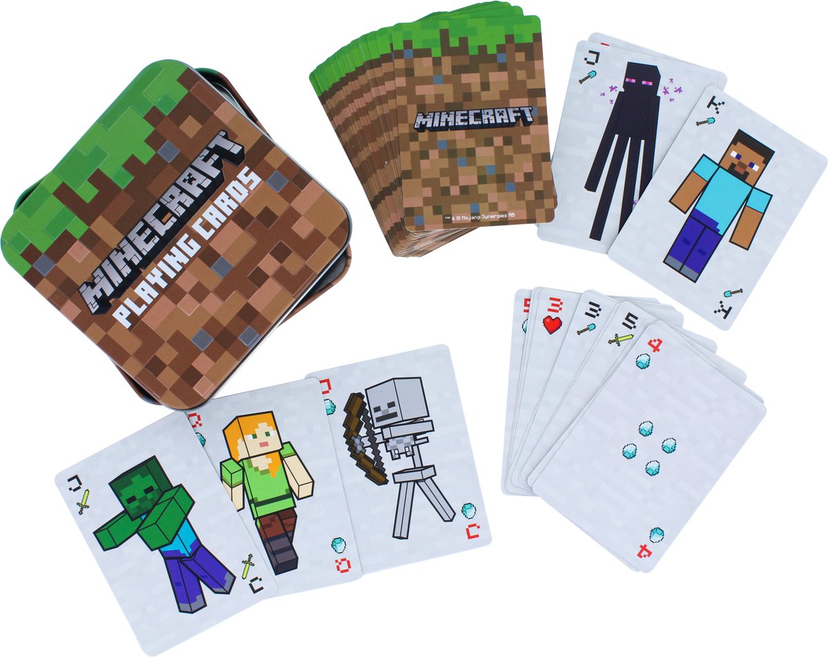 Paladone Minecraft – Spielkarten mit Aufbewahrungsbox