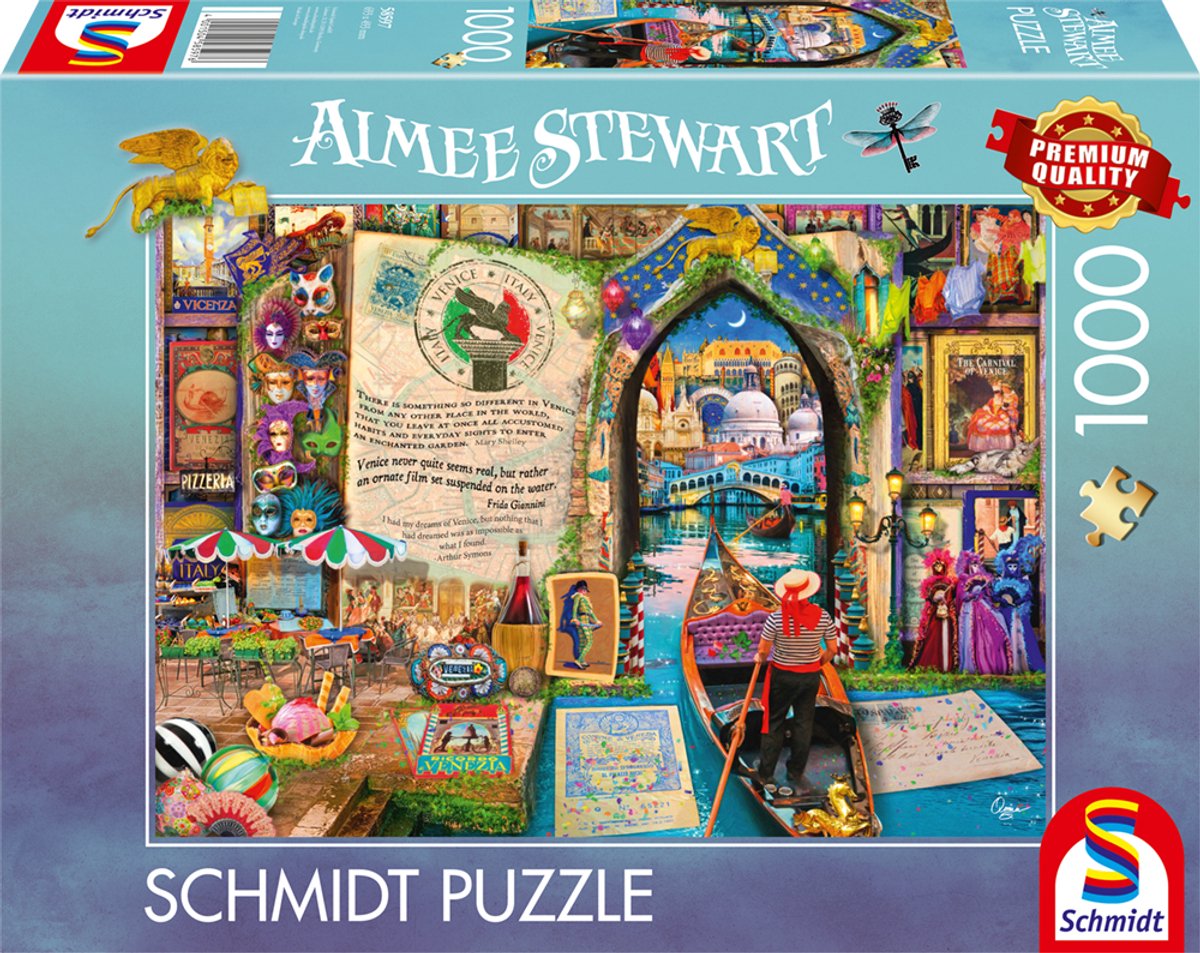 Schmidt – Puzzle – Souvenir, Erinnerungen an Venedig – Aimee Stewart – 1000 Teile – Erwachsene – ab 12 Jahren