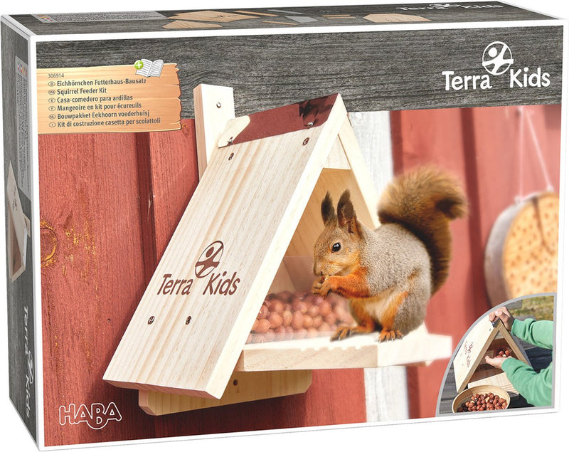 Haba Bausatz Eichhörnchen-Futterhaus Terra Kids – kreatives Spielzeug.