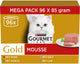 Gourmet Gold Mousse – Nassfutter für Katzen – Kaninchen, Rind, Kalb, Lamm – 96 x 85 g