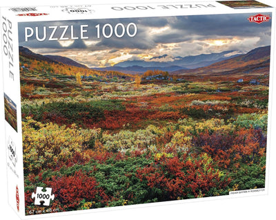 Tactic Indian Summer in Norrbotten – Puzzle – 1000 Teile – skandinavische Herbstnatur – schlankes und beruhigendes Design – hohe skandinavische Qualität