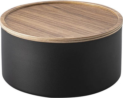 Yamazaki Aufbewahrungsbox mit Deckel – hoch – Rin – Schwarz