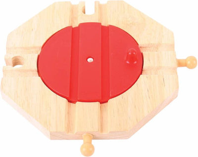 Bigjigs Holzschiene 4-Richtung-Platten-Plattenspieler