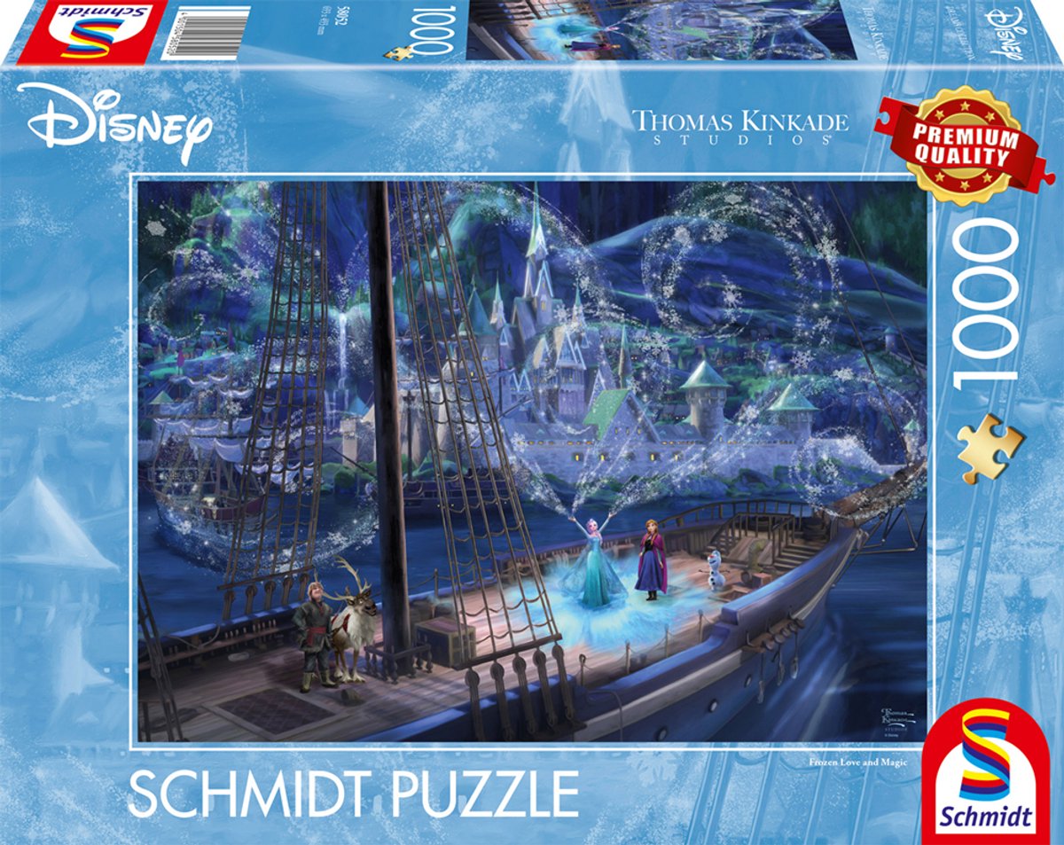 Schmidt-Stück – Thomas Kinkade – Disney Frozen Love and Magic, 1000 Teile