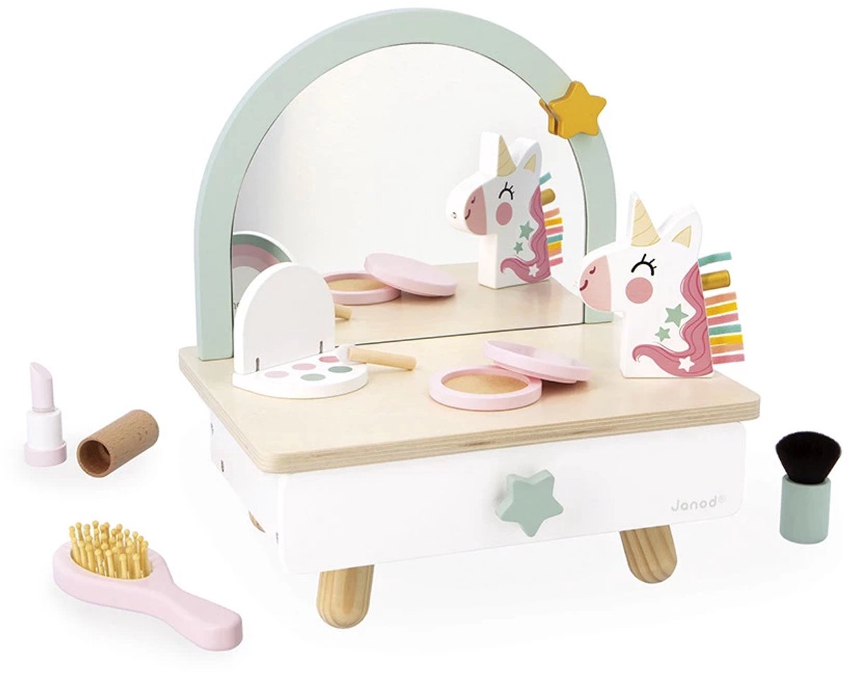 Janod - Einhorn - Friseurtisch aus Holz