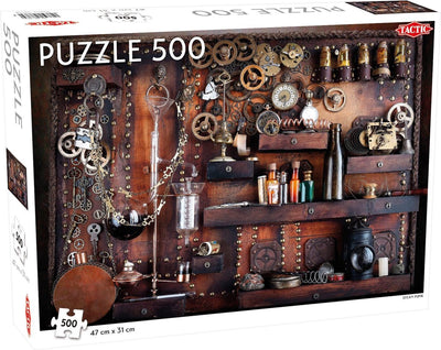 Tactic Steampunk – Puzzle – 500 Teile – fantasievolles Industriedesign – schlichtes und beruhigendes Design – hochwertige skandinavische Qualität