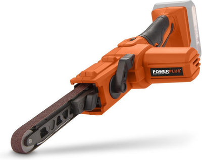 Powerplus Dual Power Akku-Feilmaschine POWDP50700 – 20 V Schleifgerät – Schleifband 457 x 13 mm – 800 min-1 – ohne Akku und Ladegerät – mit 1 Zubehör.