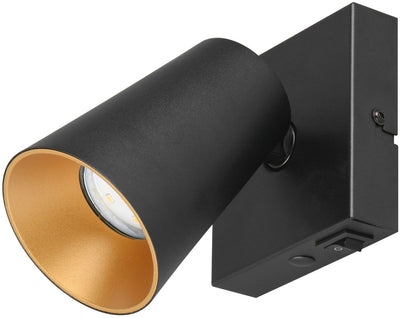 Trio Sharp - Spot - Schwarz matt - exkl. 1x GU10 4,9 W - Wand- und Deckenmontage - geeignet für Festmontage oder Stecker